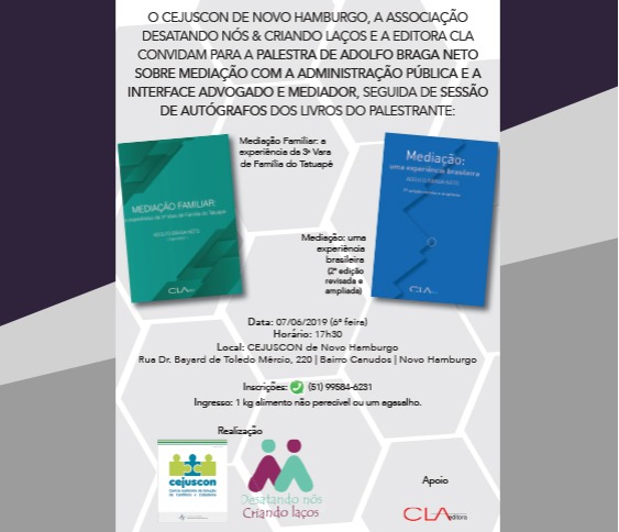 CONVITE PARA A PALESTRA DE ADOLFO BRAGA NETO SOBRE MEDIAÇÃO COM A ADMINISTRAÇÃO PÚBLICA E A INTERFACE ADVOGADO E MEDIADOR_00