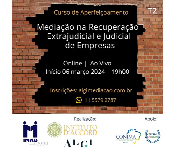 Curso de Aperfeiçoamento em Mediação na Recuperação Extrajudicial e Judicial de Empresas T2_00