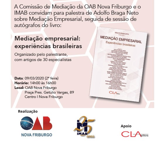 Lançamento do livro Mediação empresarial: experiências brasileiras - Nova Friburgo_00